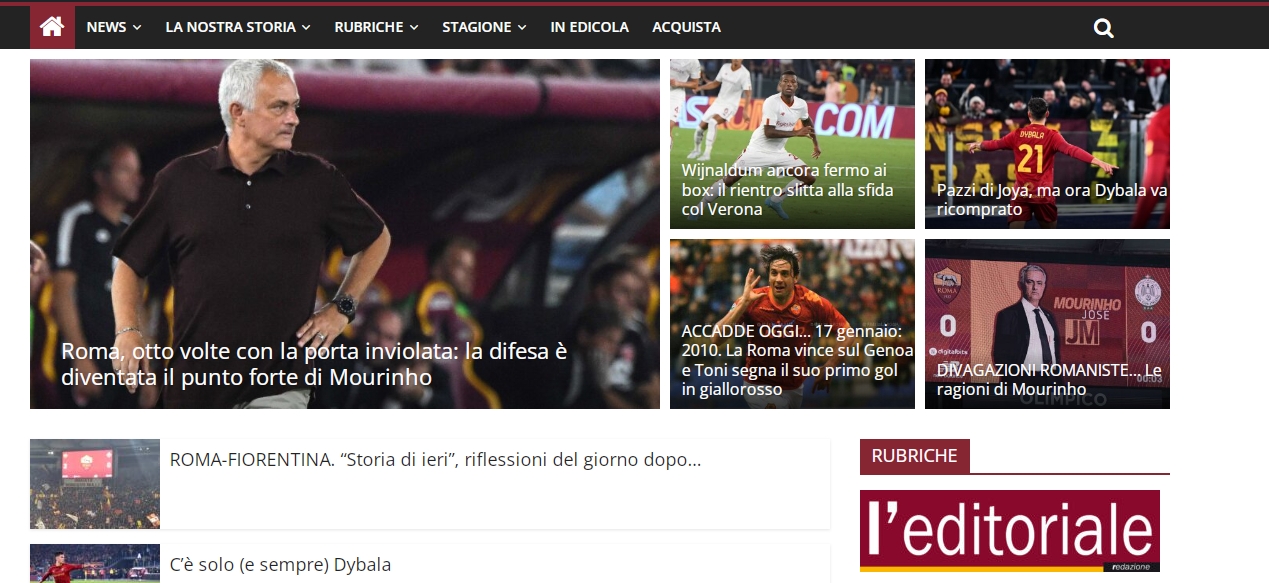 Sito della rivista La Roma